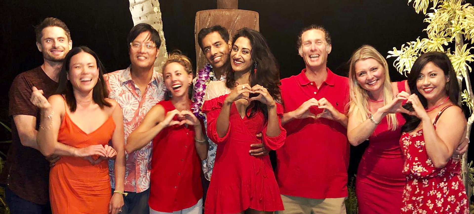 group of people smiling